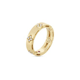 Love in Verona Yellow Gold Ring with Diamonds - 4.50mm - Dracakis Jewellers